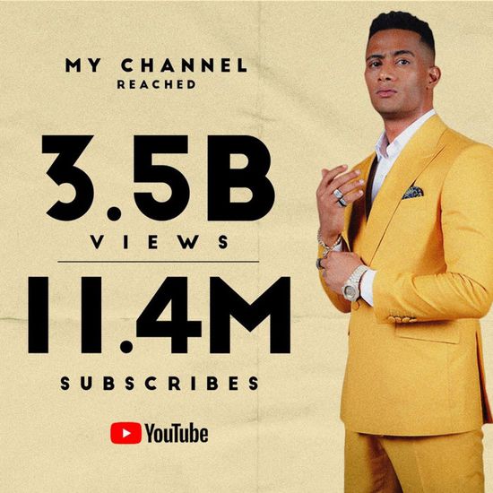 محمد رمضان يحتفل بوصول قناته على "يوتيوب" لـ3.5 بليون مشاهدة