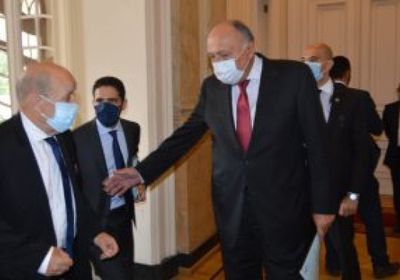  وزير الخارجية المصري: اتفقنا مع الجانب الفرنسي على ضرورة حل القضية الفلسطينية