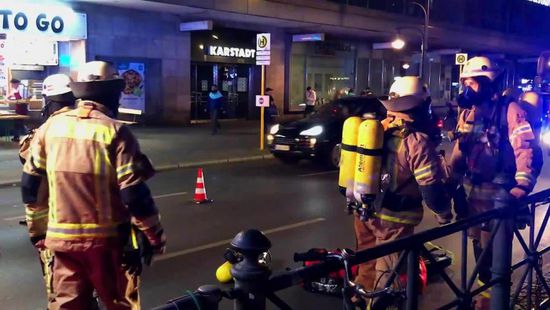 حريق ضخم بمحطة مترو في برلين