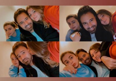 عاصي الحلاني مع ابنتيه: الله يخليلي ياكن