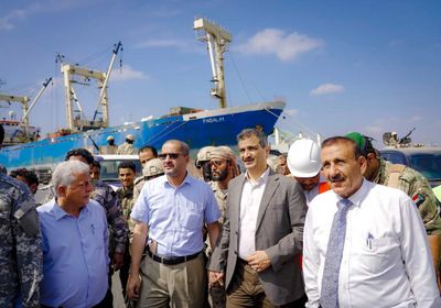 لملس يستقبل أبراج نقل إمدادات محطة الكهرباء الجديدة (صور)