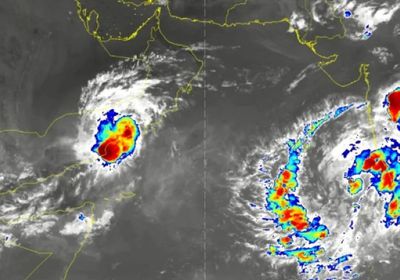 آخر تطورات المنخفض الجوي قبل دخوله سقطرى