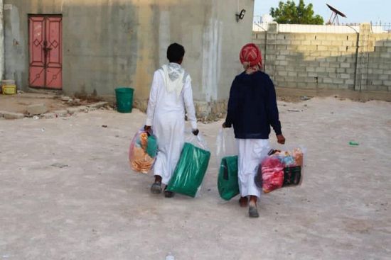 حقائب شتوية سعودية لـ230 أسرة بشبوة