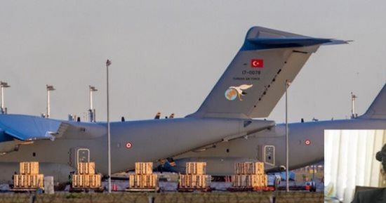 3 طائرات شحن عسكرية تركية تتجه إلى غرب ليبيا