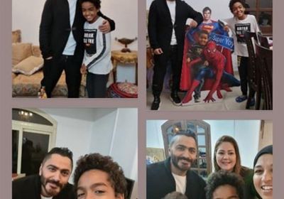 بالفيديو.. تامر حسني يحقق أمنية طفل ويزوره بمنزله