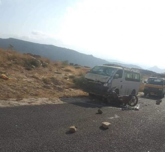 مصرع شابين في تصادم مروري بالضالع