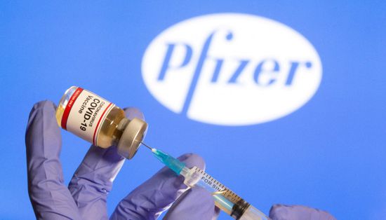  سهم "فايزر" يقفز بقوة عقب إعلان بريطانيا موافقتها استخدام اللقاح ‏