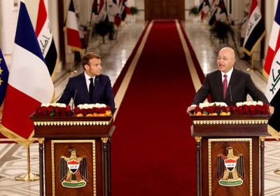  الرئيس العراقي والفرنسي يبحثان العلاقات الثنائية بين البلدين