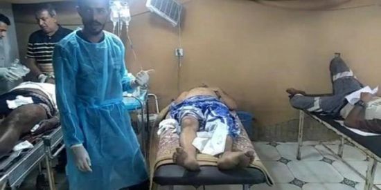 مشاهد مروعة لضحايا المجزرة الحوثية بمجمع إخوان ثابت