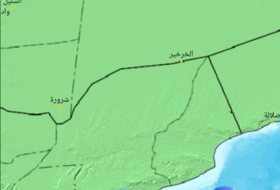 أمطار خفيفة على حضرموت وشبوة نهاية الأسبوع