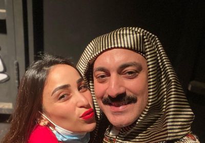 زوجة دياب تحتفل بعيد ميلاده والأخير يرد