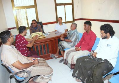 حيتر وعمرون يبحثان جهود نيابة غيل باوزير لحماية الممتلكات