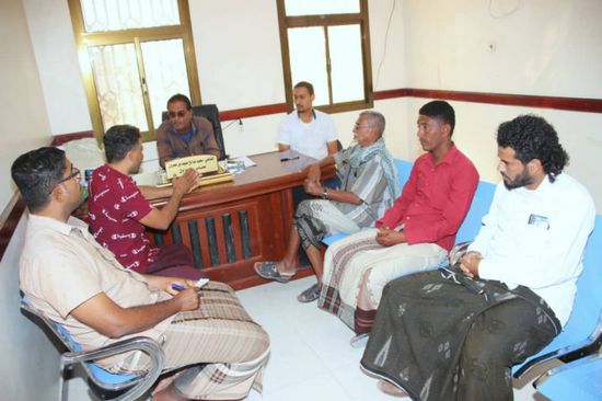 حيتر وعمرون يبحثان جهود نيابة غيل باوزير لحماية الممتلكات