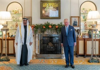 ولي عهد أبوظبي يلتقي بنظيره البريطاني ويبحثان العلاقات الثنائية بين البلدين 