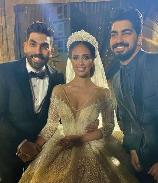 مينا عطا يهنئ رنا سماحة وسامر أبو طالب على زواجهما