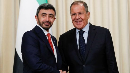 وزيرا خارجية الإمارات وروسيا يبحثان الأوضاع باليمن