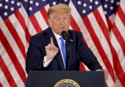  ترامب: توقف فرز الأصوات بالولايات المتأرجحة كان لسرقة الانتخابات