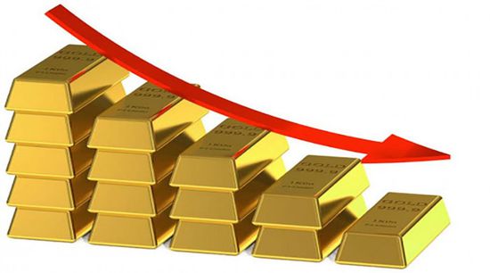 تراجع ملموس في أسعار التعاقدات الآجلة للذهب