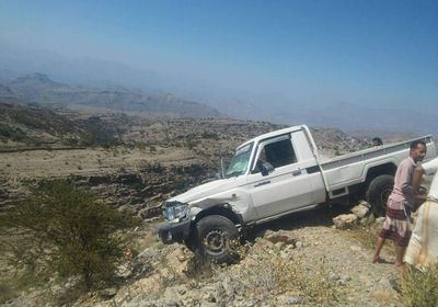 حادثان مروريان في ردفان يخلفان 7 ضحايا