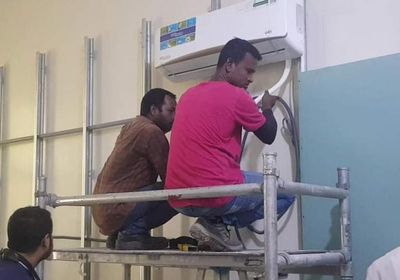 بالصور.. توسعة أقسام مستشفى الشيخ خليفة بسقطرى