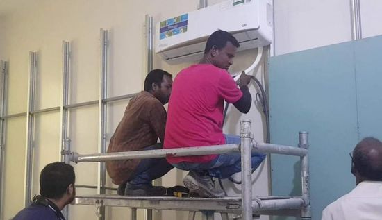 بالصور.. توسعة أقسام مستشفى الشيخ خليفة بسقطرى