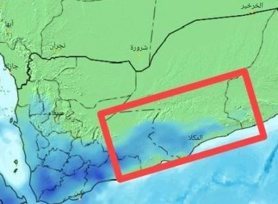 أمطار متوقعة على حضرموت وشبوة