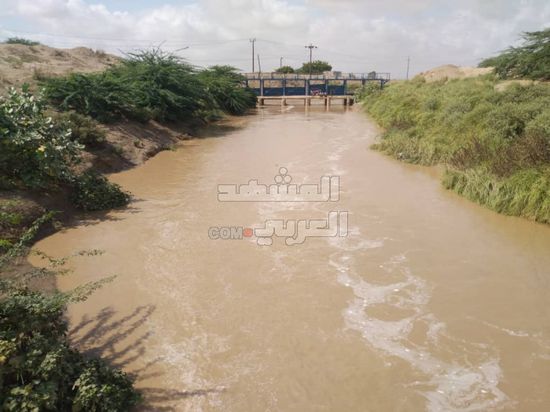 تدفق محدود للسيول في أبين