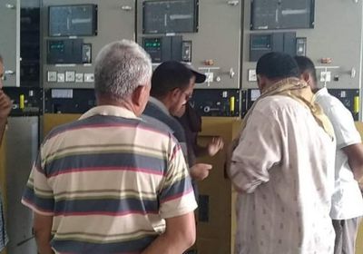 بالصور.. فحص محطات تحويل الكهرباء في مديريات عدن