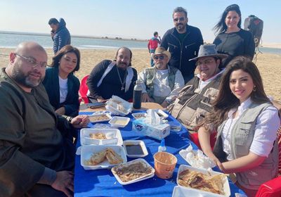 شيكو بصحبة رانيا يوسف في كواليس "اللعبة 2"