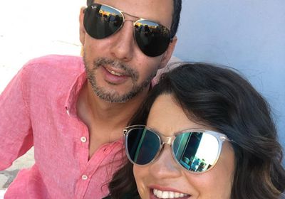 إنجي وجدان تحتفل بعيد ميلاد زوجها