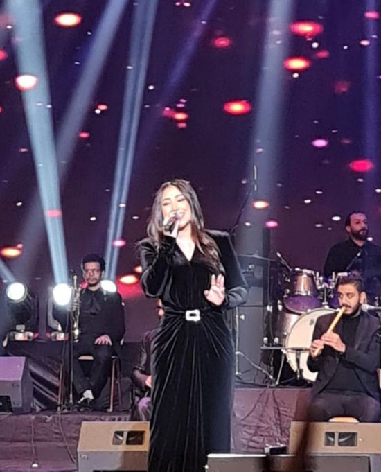 بوسي تتألق في أول حفل لها بعد عودتها لمصر (صور)