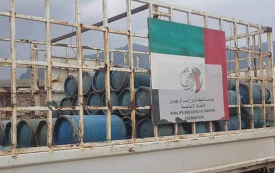 مناطق سكنية في حديبو تستقبل أسطوانات غاز من "خليفة الإنسانية"