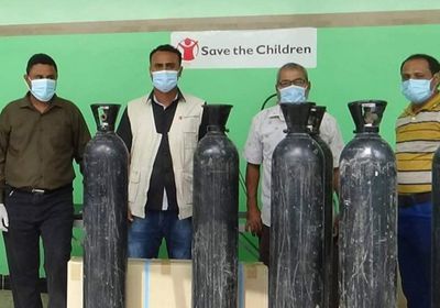 تعزيز قدرات "عزل ابن خلدون" في لحج بمعدات طبية