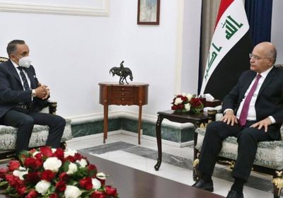 الرئيس العراقي: حريصون على عمق العلاقات مع مصر في مختلف المجالات