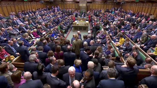 العموم البريطاني يوافق على مشروع اتفاق التجارة الحرة لما بعد البريكست