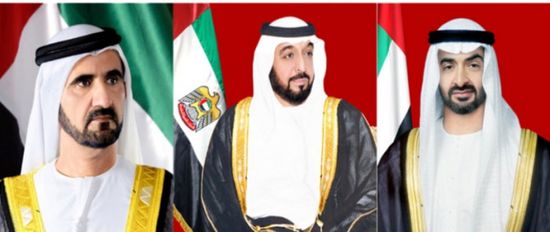 الرئيس الإماراتي ونائبه وولي العهد يبعثون ببرقيات تهنئة لرؤساء الدول بالعام الجديد
