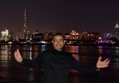 عمرو دياب يحتفل بالعام الجديد في دبي