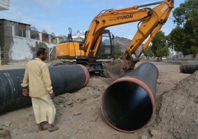 تواصل أعمال تأهيل شبكة تصريف الأمطار بصيرة