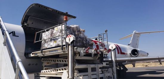 وصول أدوية لعلاج الملاريا إلى  مطار صنعاء