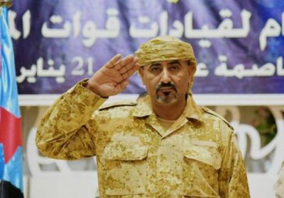 الزُبيدي يطالب التحالف العربي بتأمين سماء عدن