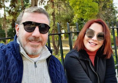 سلاف فواخرجي تبعث رسالة رمانسية لزوجها في عيد ميلاده