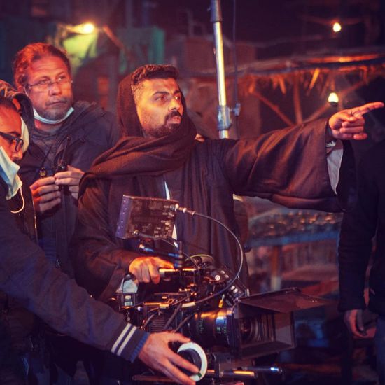 محمد سامي بالجلباب من كواليس مسلسل "نسل الأغراب" (صورة)