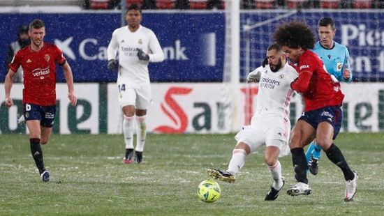 الريال يسقط في فخ التعادل السلبي أمام أوساسونا بالدوري الإسباني