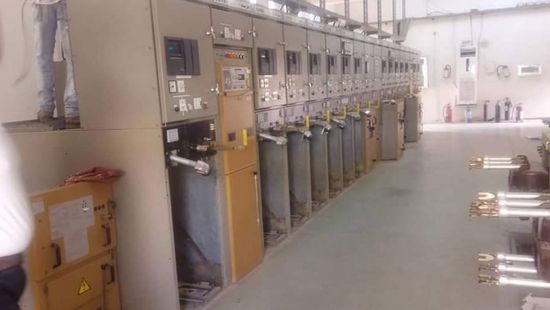 أعمال صيانة في محطة بلوك 80 التحويلية بعدن