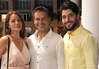 راغب علامة وزوجته يحتفلان بعيد ميلاد نجلهما "لؤي"