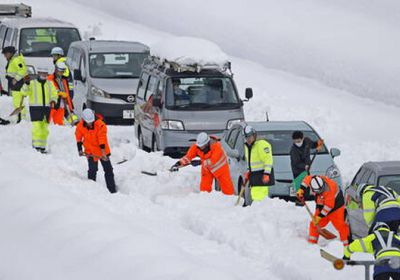  العواصف الثلجية تقتل 8 أشخاص في اليابان