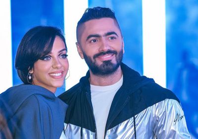 تامر حسني ينشر صور كواليس كليب كأس العالم لكرة اليد