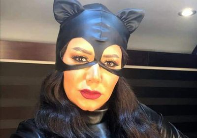 رانيا يوسف بلوك "catwoman" في كواليس مسلسل "اللعبة 2"