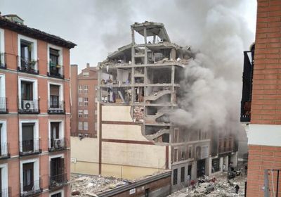 إصابة 6 أشخاص في انفجار قوي وسط العاصمة الإسبانية