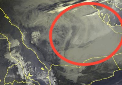 موجة غبار تتجه إلى صحاري حضرموت